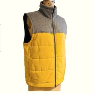 Mens Banana Repulic Colorblock Quilted full zip puffer Vest